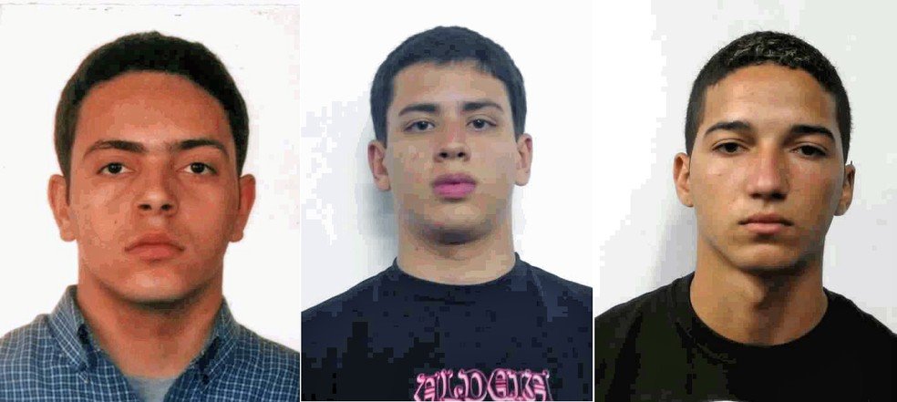 Fabio de Oliveira Ramos, Felipe Ramos Noronha e Mayck Junior Pfister Pedro — Foto: Reprodução